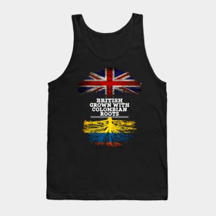 British Grown With Colombian Roots - Gift for Colombian With Roots From Colombia Tank Top